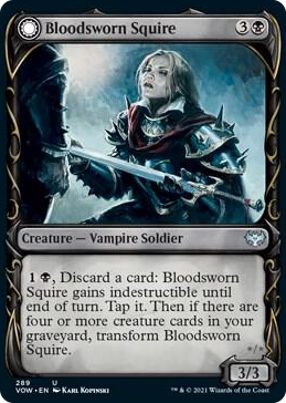 0289 Bloodsworn Squire (Showcase) U Innistrad: Crimson Vow