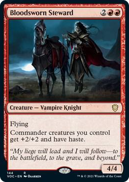 0144 Bloodsworn Steward R Commander: Innistrad: Crimson Vow