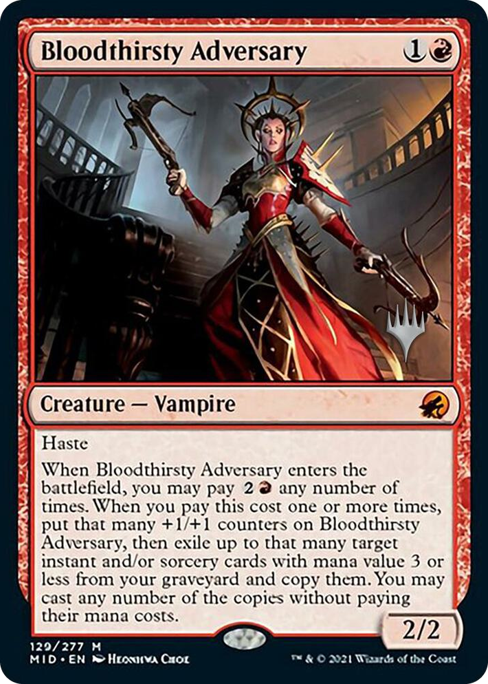 0129 Bloodthirsty Adversary M Promo Pack: Innistrad: Midnight Hunt