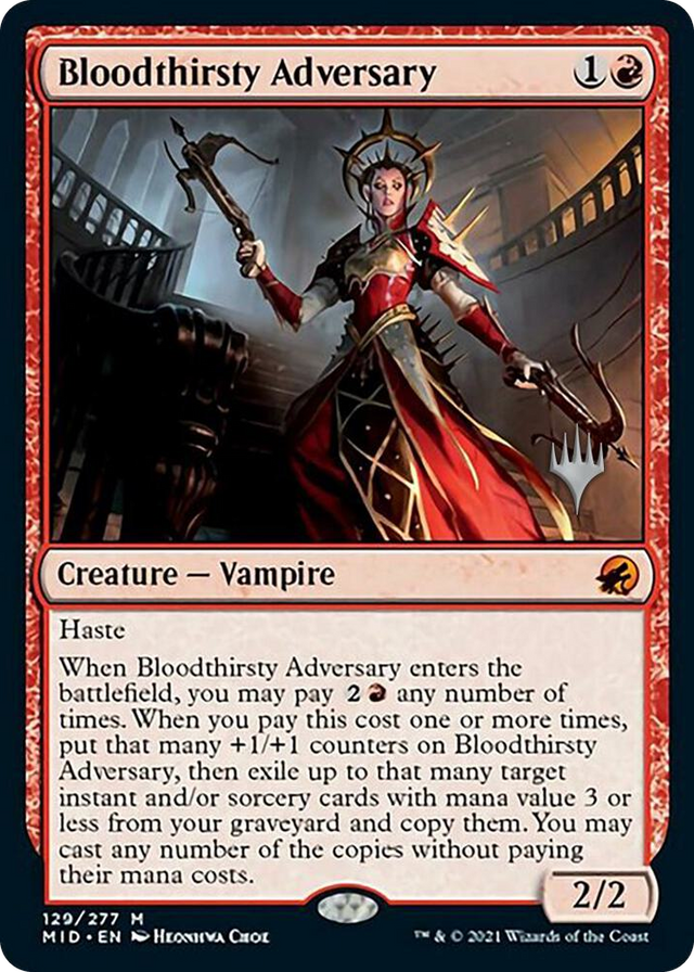 0129 Bloodthirsty Adversary M Promo Pack: Innistrad: Midnight Hunt