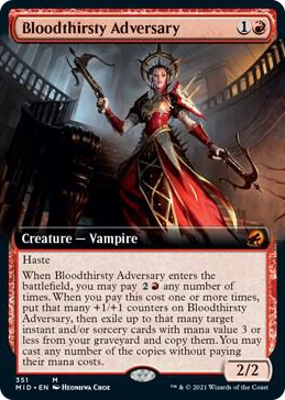 0351 Bloodthirsty Adversary (Extended Art) M Innistrad: Midnight Hunt