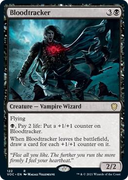 Bloodtracker #122 R - Commander: Innistrad: Crimson Vow Pokemon card