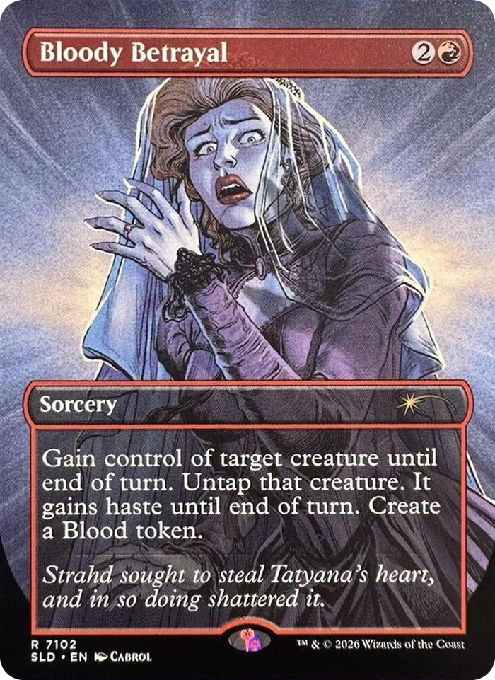 Bloody Betrayal #7102 R - Secret Lair Drop Series Pokemon card