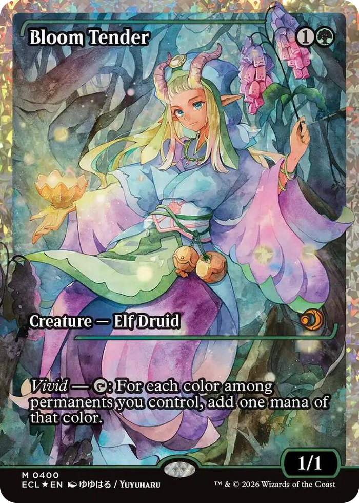Bloom Tender (0400) (Showcase) (Fracture Foil) #400 M - Lorwyn Eclipsed Pokemon card