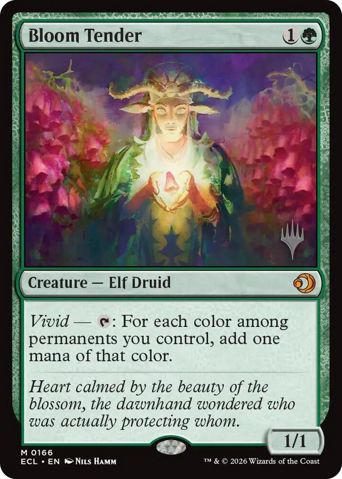 Bloom Tender #166 M - Promo Pack: Lorwyn Eclipsed Pokemon card