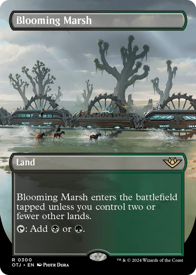 0300 Blooming Marsh (Borderless) R Outlaws of Thunder Junction