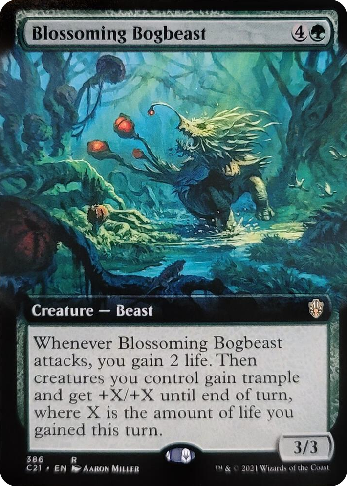 0386 Blossoming Bogbeast (Extended Art) R Commander 2021