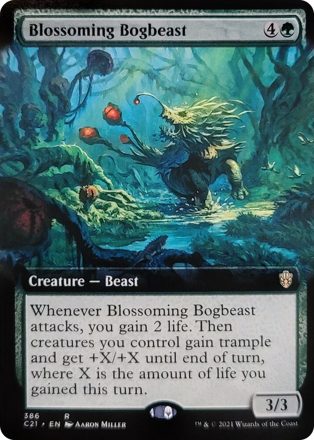 0386 Blossoming Bogbeast (Extended Art) R Commander 2021