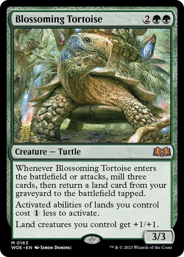 0163 Blossoming Tortoise M Prerelease Cards
