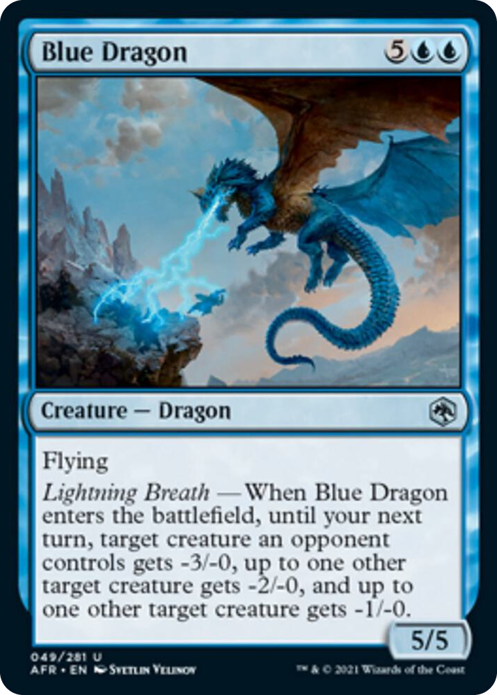 0049 Blue Dragon U Adventures in the Forgotten Realms