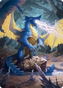 0073 Blue Dragon Art Card S Art Series: Adventures in the Forgotten Realms