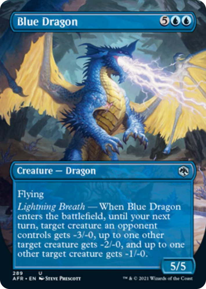 0289 Blue Dragon (Borderless) U Adventures in the Forgotten Realms