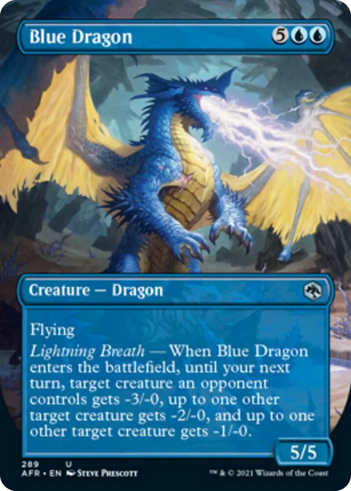 0289 Blue Dragon (Borderless) U Adventures in the Forgotten Realms