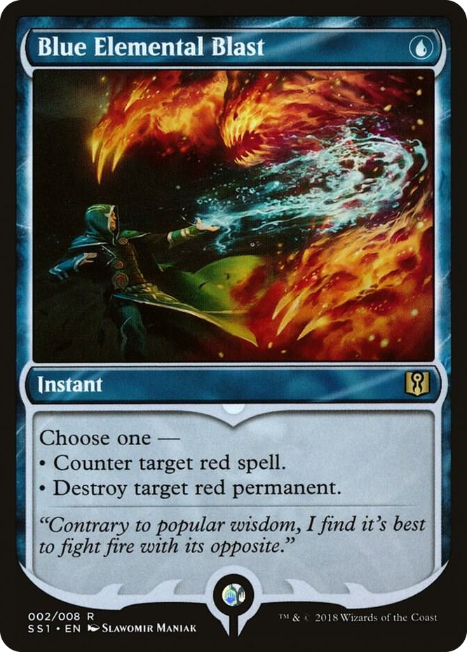 0002 Blue Elemental Blast R Signature Spellbook: Jace