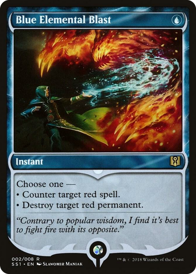 0002 Blue Elemental Blast R Signature Spellbook: Jace