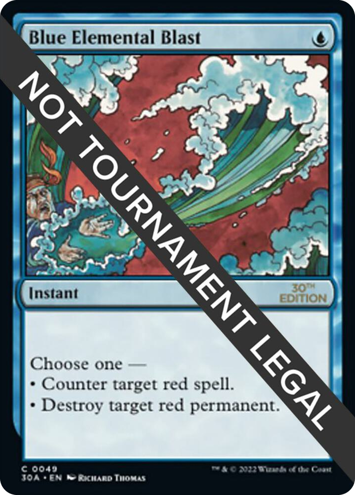 0049 Blue Elemental Blast C 30th Anniversary Edition