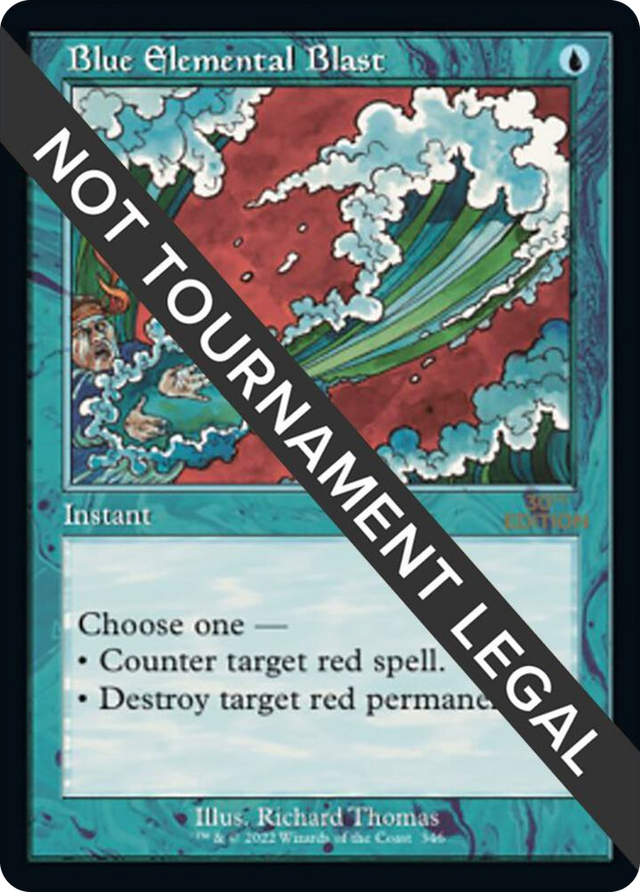 0346 Blue Elemental Blast (Retro Frame) C 30th Anniversary Edition