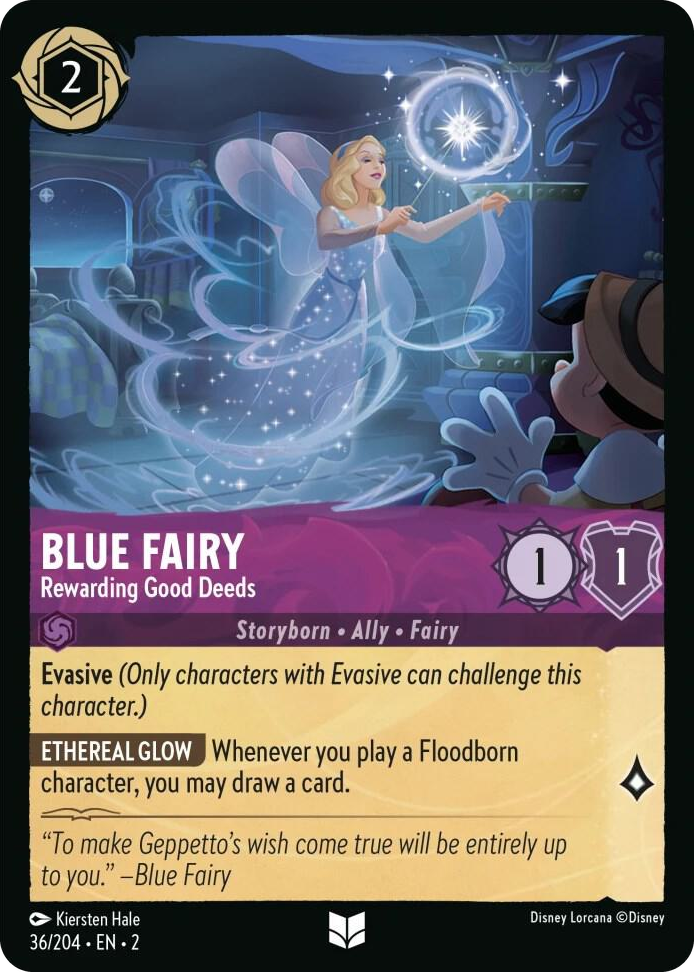 0036 Blue Fairy - Rewarding Good Deeds Uncommon Rise of the Floodborn