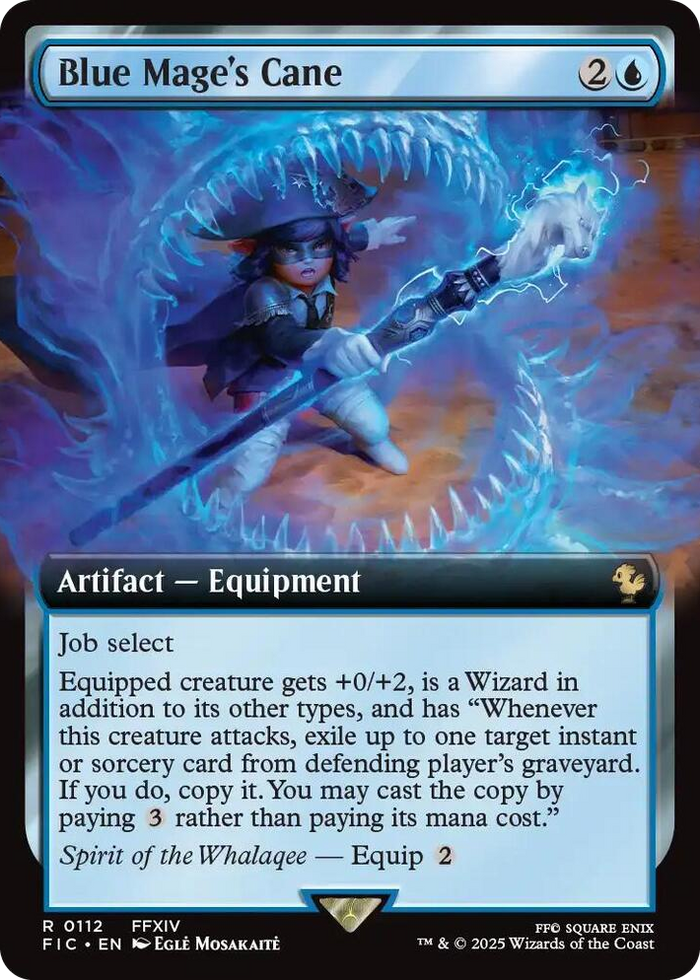 Blue Mage's Cane (Extended Art) #112 R - Commander: FINAL FANTASY Pokemon card