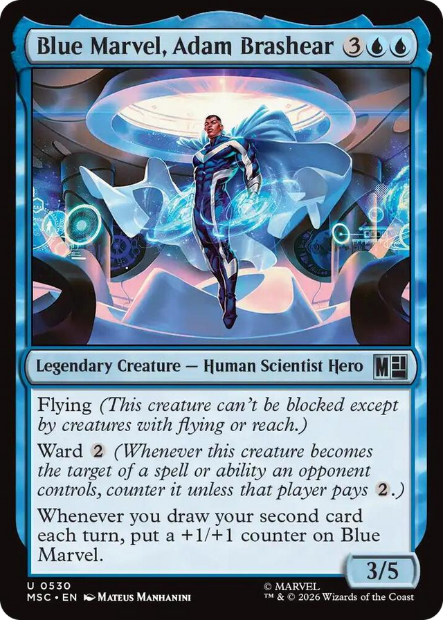 0530 Blue Marvel, Adam Brashear U Commander: Marvel Super Heroes