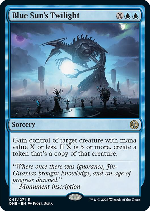 Blue Sun's Twilight #43 R - Phyrexia: All Will Be One Pokemon card