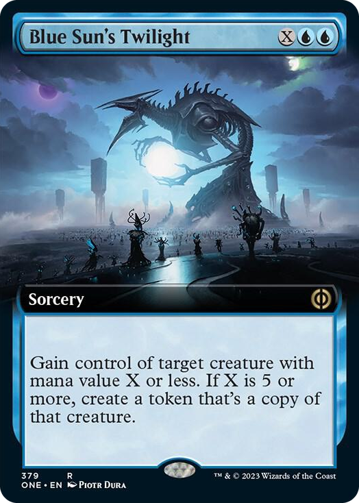 Blue Sun's Twilight (Extended Art) #379 R - Phyrexia: All Will Be One Pokemon card