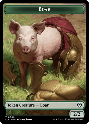 0009 Boar // Merfolk (0003) Double-Sided Token T Commander: The Lost Caverns of Ixalan