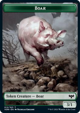 0012 Boar Token T Innistrad: Crimson Vow