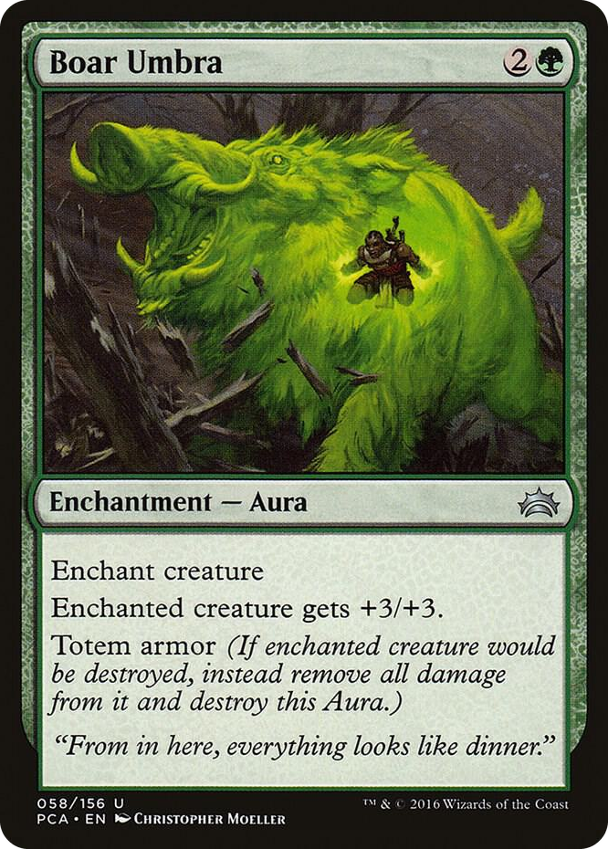 Boar Umbra #58 U - Planechase Anthology Pokemon card