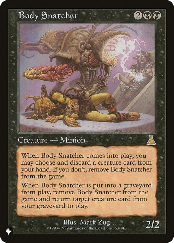 Body Snatcher #53 R - The List Reprints Pokemon card