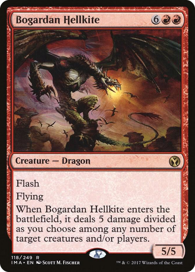 0118 Bogardan Hellkite R Iconic Masters