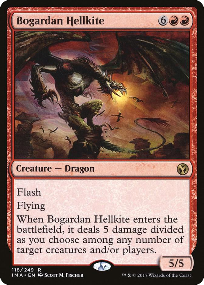0118 Bogardan Hellkite R Iconic Masters