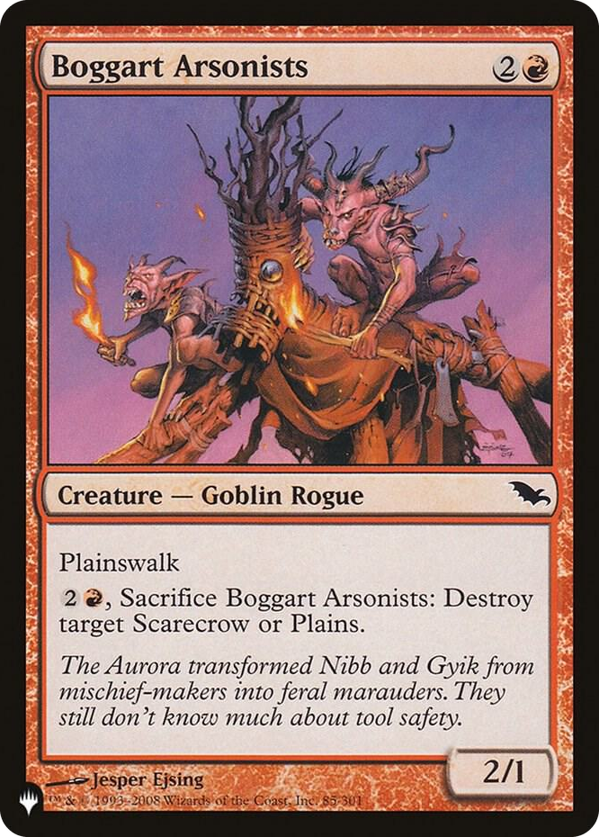 Boggart Arsonists #85 C - The List Reprints Pokemon card