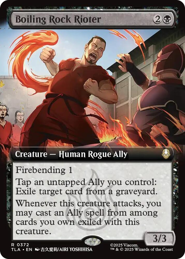 0372 Boiling Rock Rioter (Extended Art) R The Last Airbender