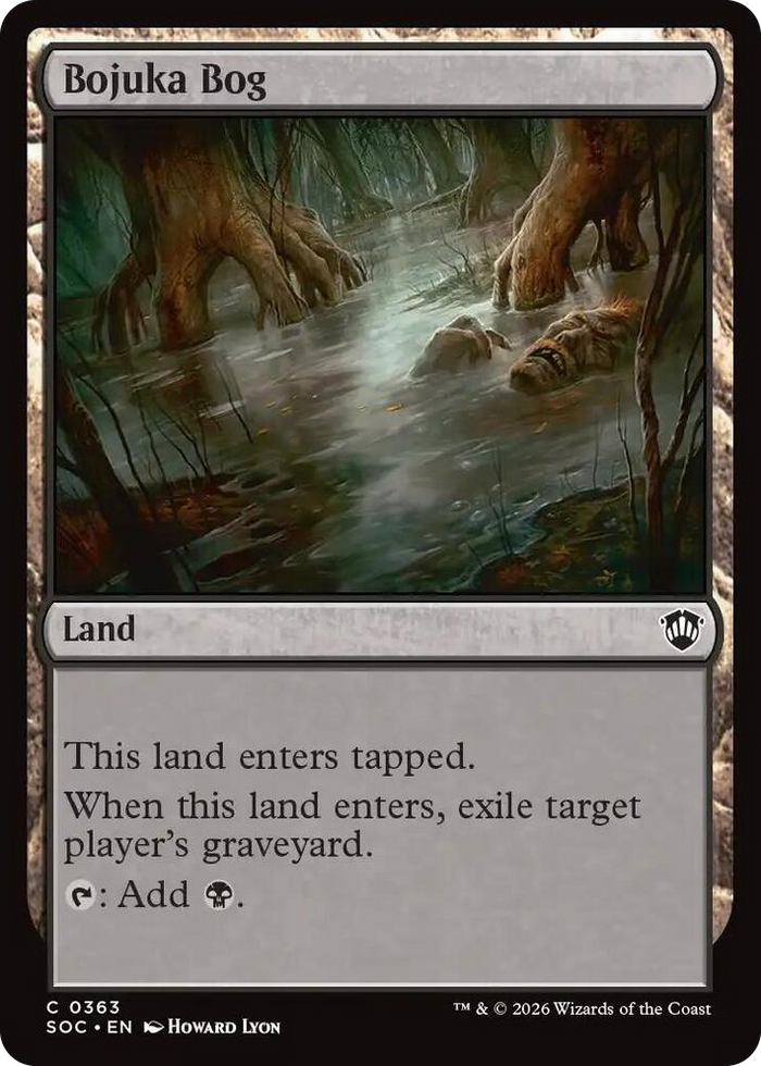 Bojuka Bog #363 C - Commander: Secrets of Strixhaven Pokemon card
