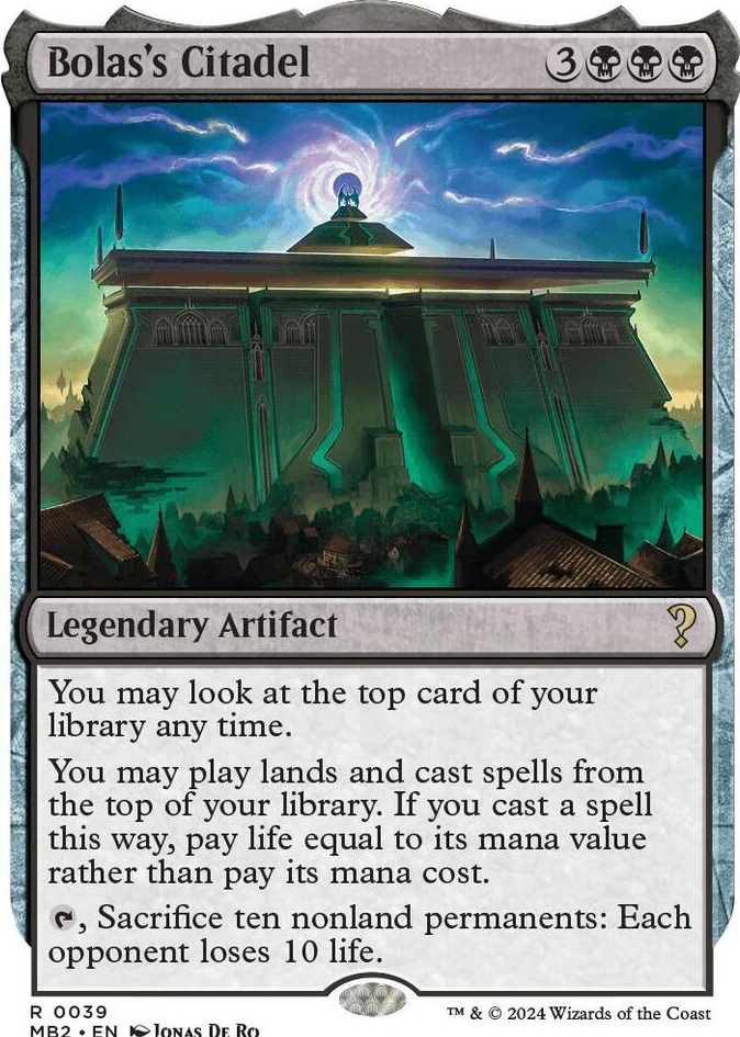 0039 Bolas's Citadel (White Border) R Mystery Booster 2