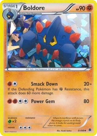 0051 Boldore - 51/98 (Cracked Ice Holo) Promo Blister Exclusives