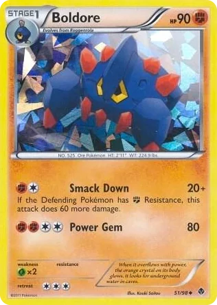 0051 Boldore - 51/98 (Cracked Ice Holo) Promo Blister Exclusives