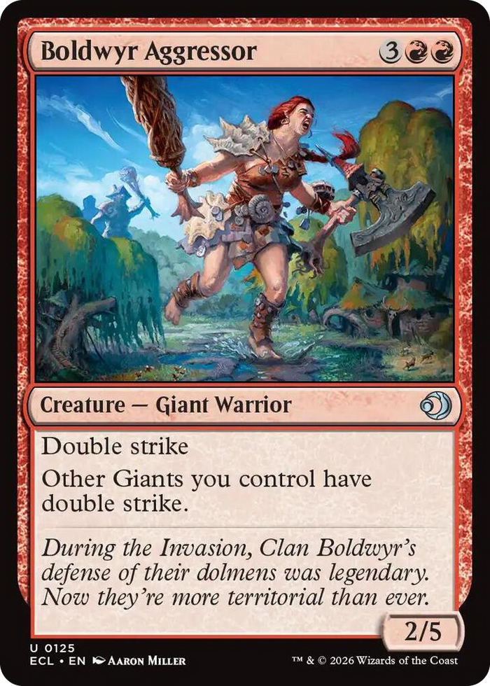 Boldwyr Aggressor #125 U - Lorwyn Eclipsed Pokemon card