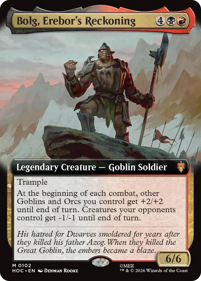 0102 Bolg, Erebor's Reckoning (Extended Art) M The Hobbit: Eternal-Legal