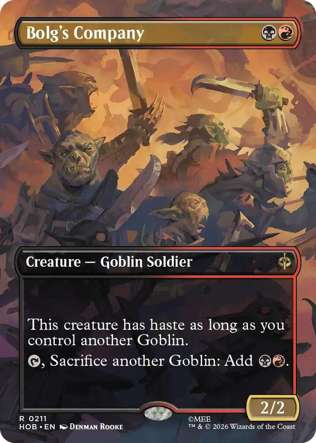 0211 Bolg's Company (Borderless) R The Hobbit