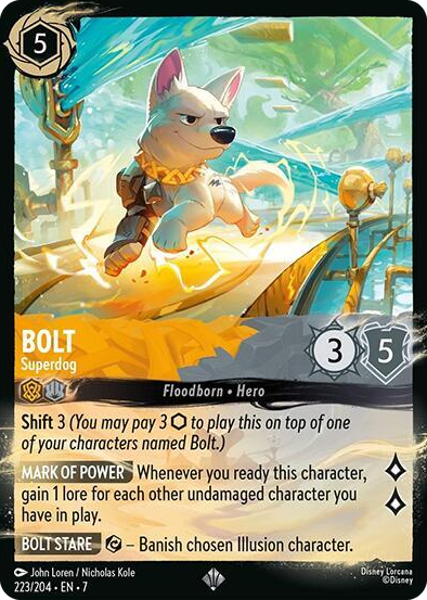0223 Bolt - Superdog (223/204) Super Rare Illumineer's Quest: Palace Heist