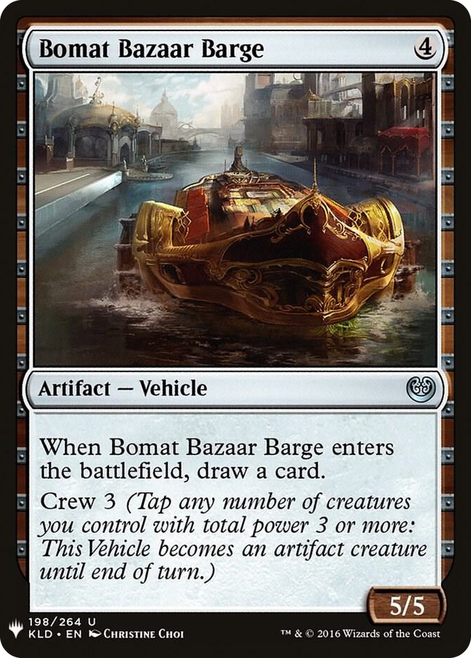 Bomat Bazaar Barge #198 U - The List Reprints Pokemon card