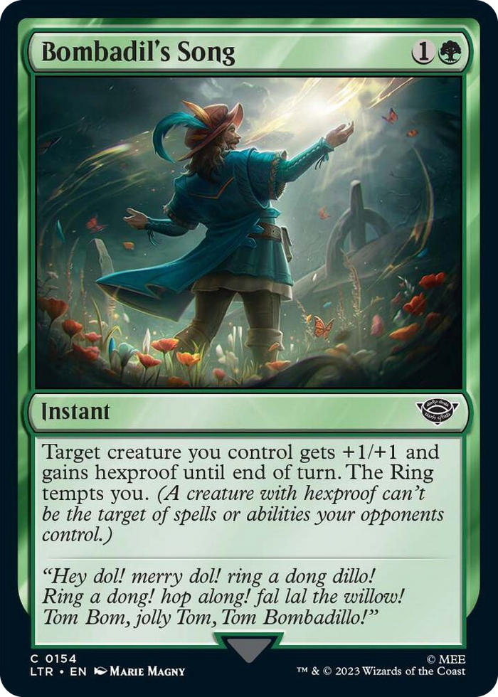 Bombadil's Song #154 C - Universes Beyond: The Lord of the Rings: Tales of Middle-earth Pokemon card