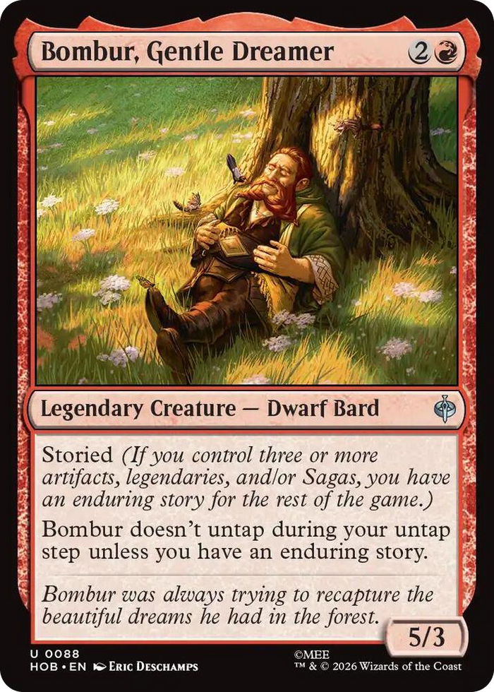 Bombur, Gentle Dreamer #88 U - The Hobbit Pokemon card