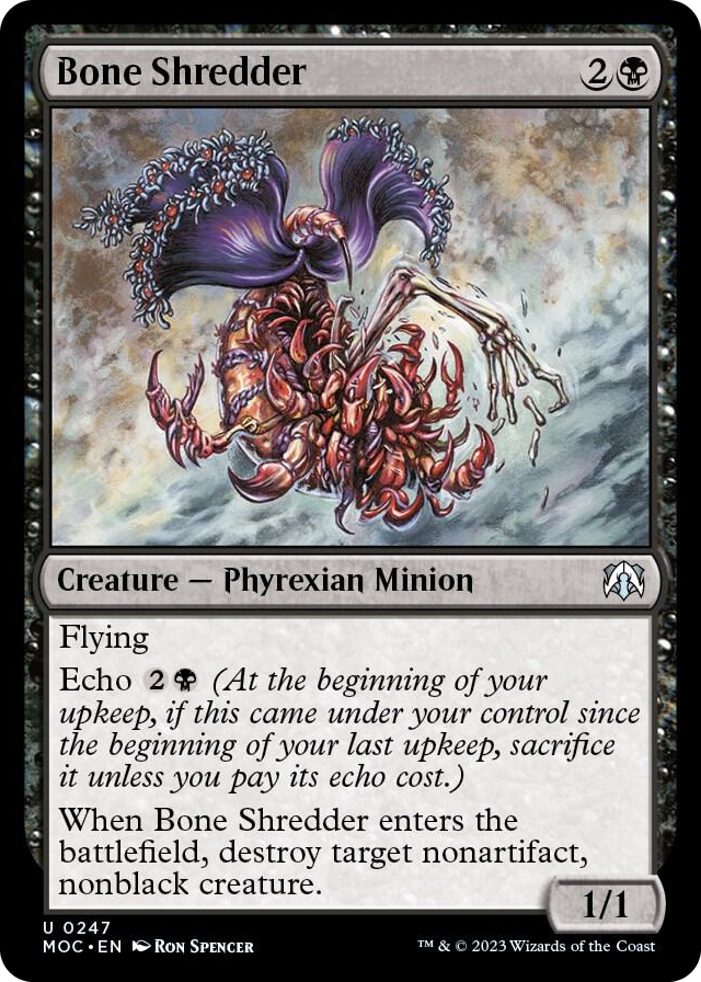 Bone Shredder #247 U - Commander: March of the Machine Pokemon card