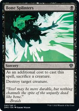 0083 Bone Splinters C Dominaria United