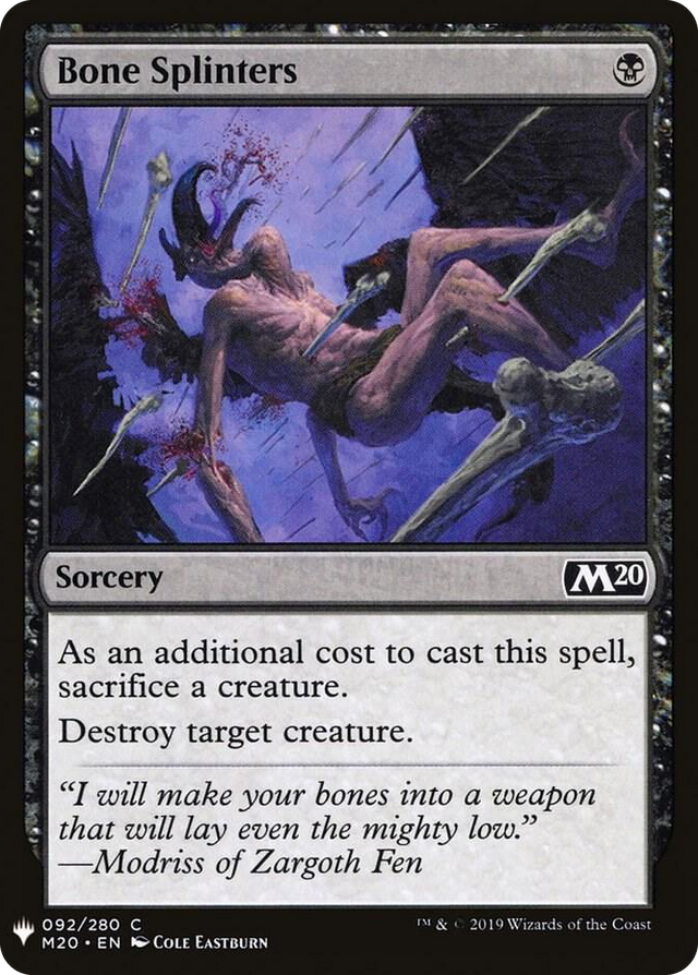 0092 Bone Splinters C The List Reprints