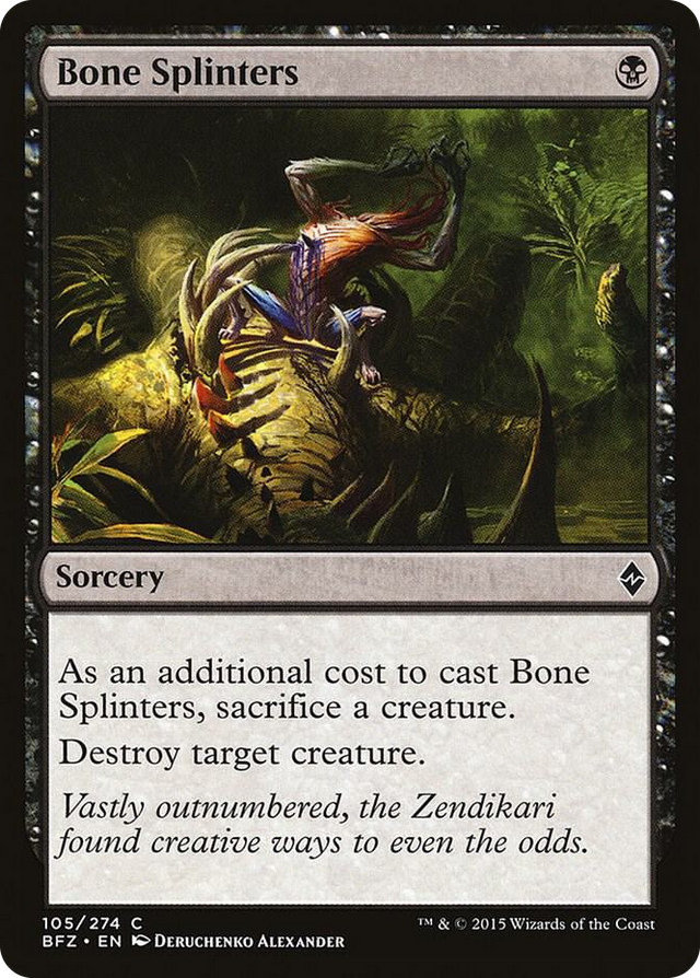 0105 Bone Splinters C Battle for Zendikar