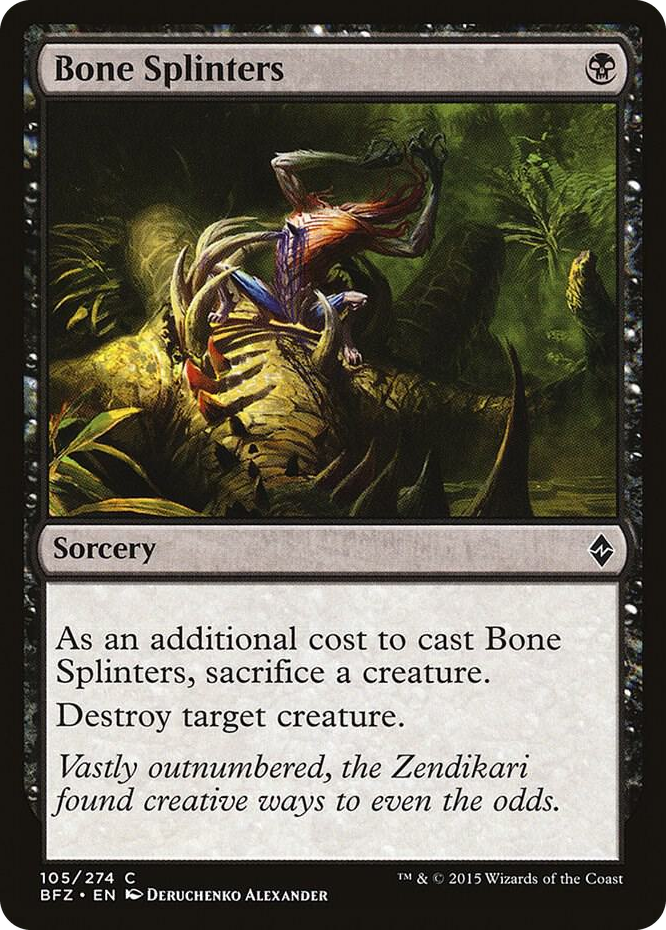 Bone Splinters #105 C - Battle for Zendikar Pokemon card